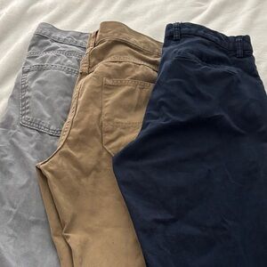 Men's Casual Pants - Gray, Tan, and Navy